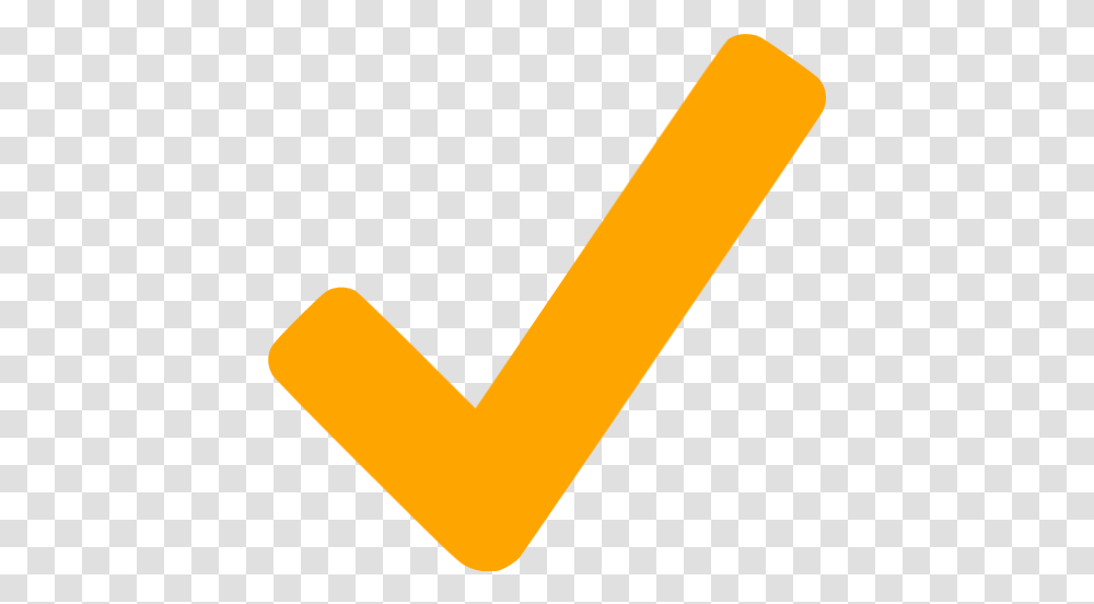 Checkmark Icon Orange Check Mark, Text, Symbol, Hammer, Tool Transparent Png