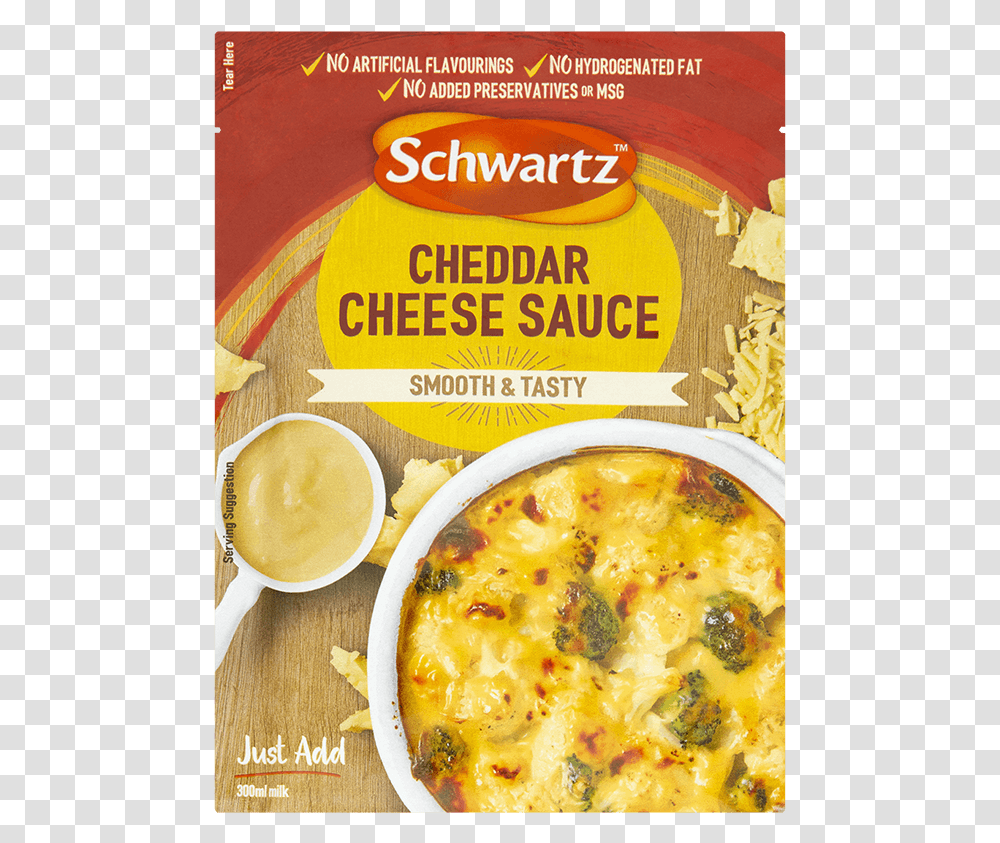 Cheddar Cheese Schwartz Creamy Pepper Sauce, Pizza, Food, Pasta, Curry Transparent Png