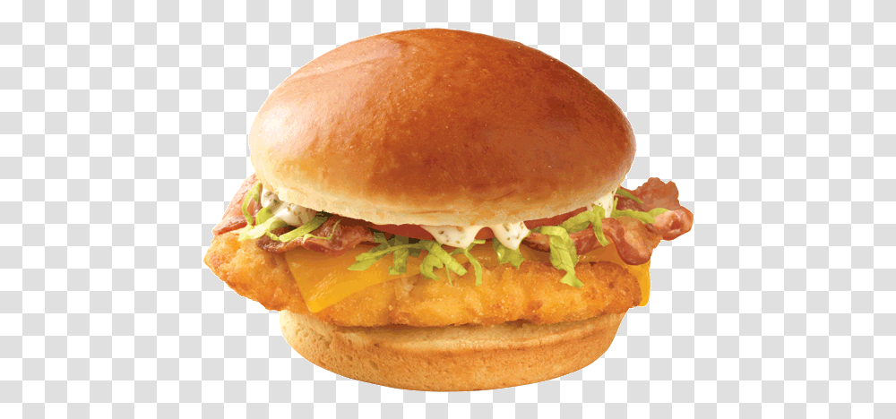 Cheddar Ranch Chicken Sandwich, Burger, Food, Bun, Bread Transparent Png