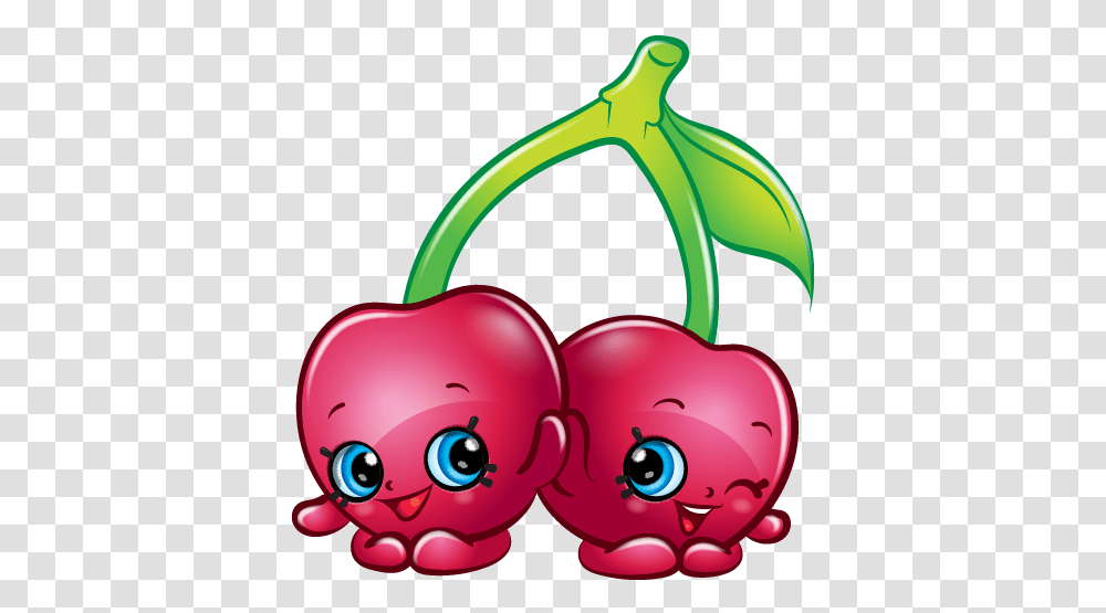 Cheeky Cherries Art Official Shopkins Clipart Free Image, Plant, Food, Fruit, Produce Transparent Png