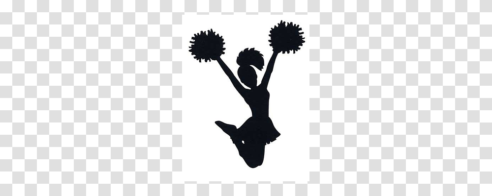 Cheer Silhouette, Stencil, Leisure Activities, Dance Pose Transparent Png