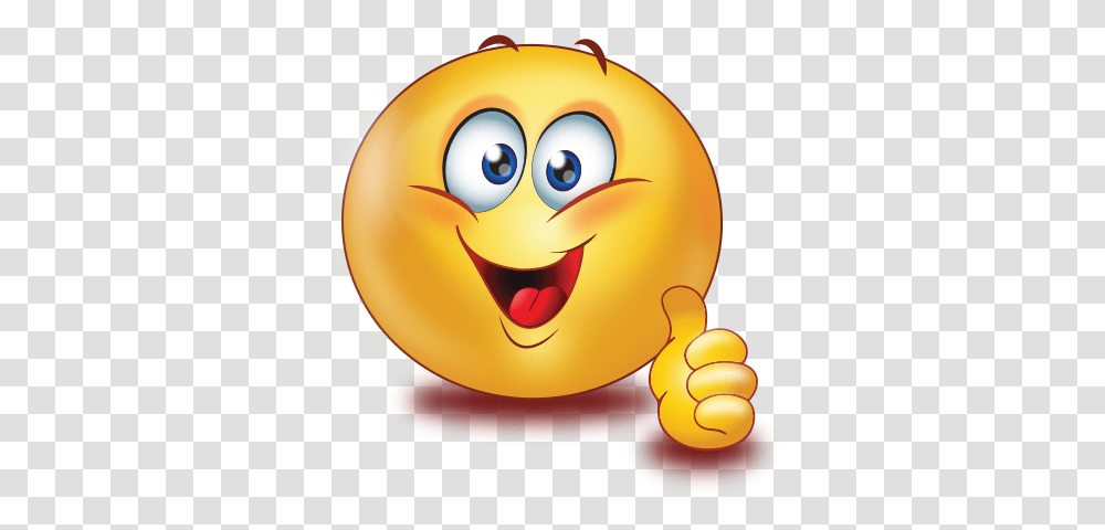 Cheer Big Smile Thumb Up Emoji Smiley Sticker, Animal, Plant, Fish, Face Transparent Png