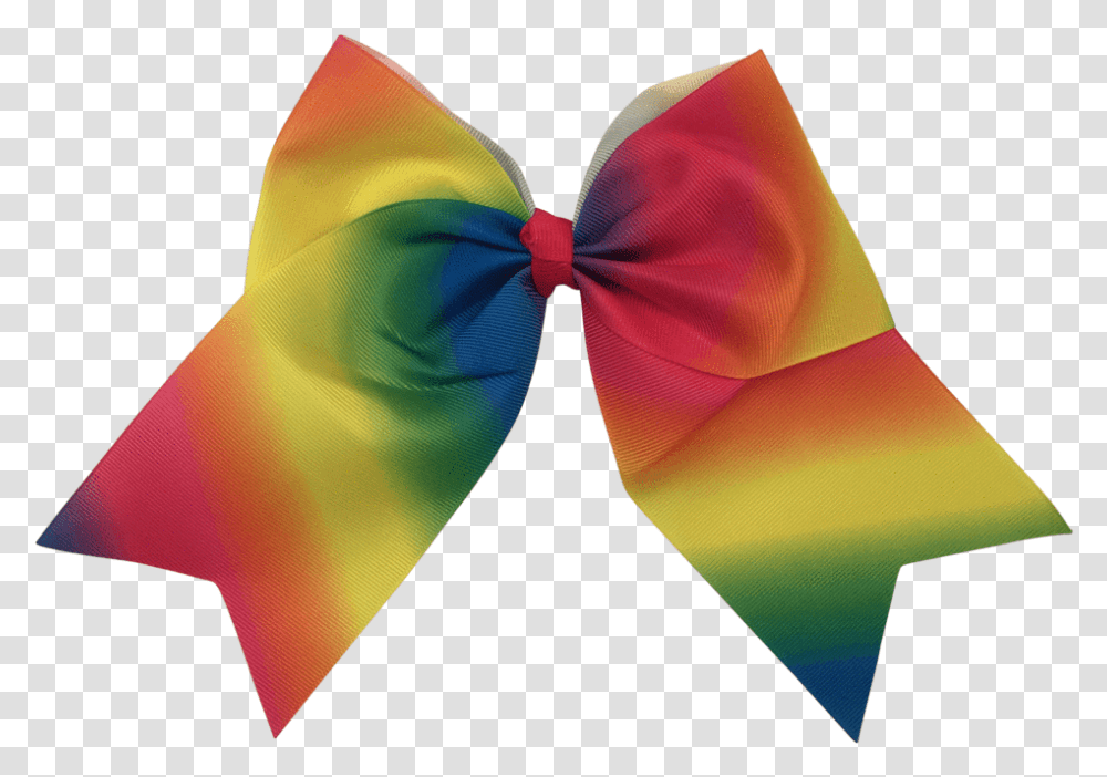 Cheer Bow Ombre Hair Clips Ponytails And Fairytales Satin, Tie, Accessories, Accessory, Necktie Transparent Png