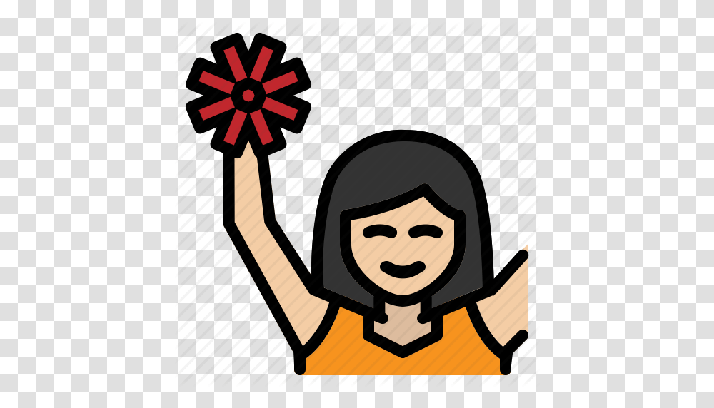 Cheer Cheerleader Cheerleading Fan Games Sports Icon, Poster, Hand, Face Transparent Png