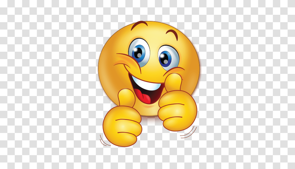 Cheer Happy Two Thumbs Up Emoji, Plant, Food, Fruit, Balloon Transparent Png