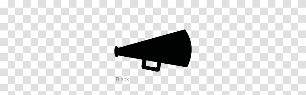 Cheer Megaphone Clipart Black And White, Team Sport, Sports, Outdoors, Halo Transparent Png