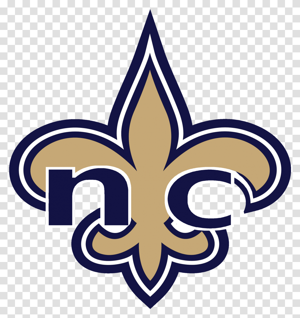 Cheer Megaphones Clipart New Orleans Saints Logo, Trademark, Emblem, Star Symbol Transparent Png
