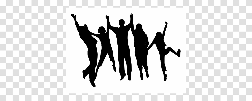 Cheering Silhouette, Person, Human, People Transparent Png