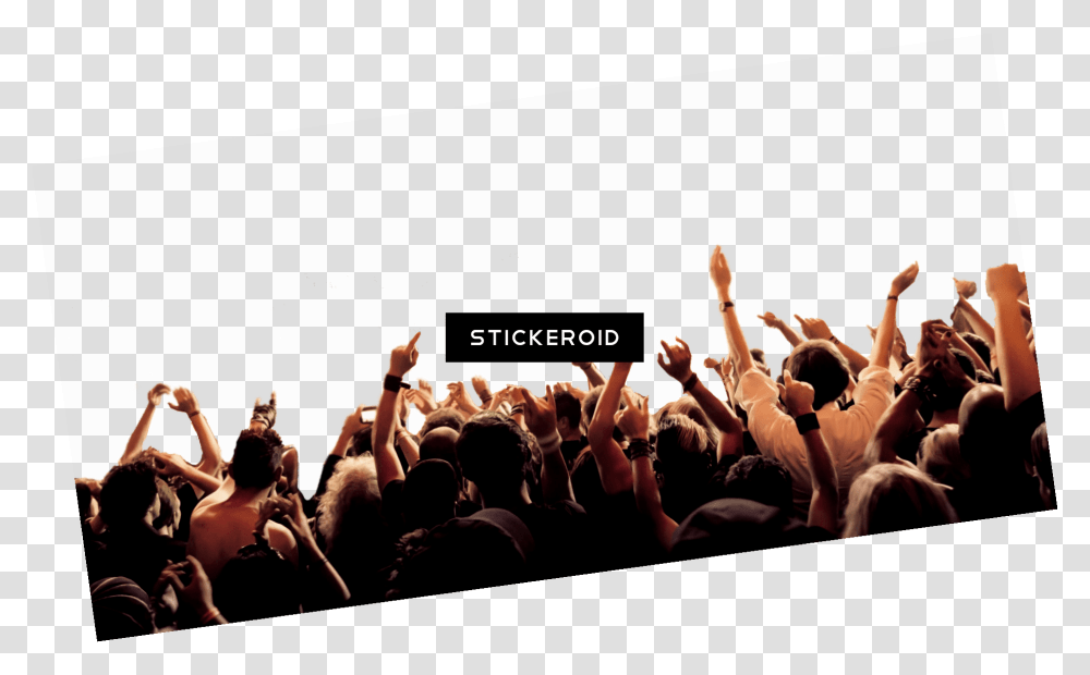 Cheering Crowd, Audience, Person, Human, Concert Transparent Png