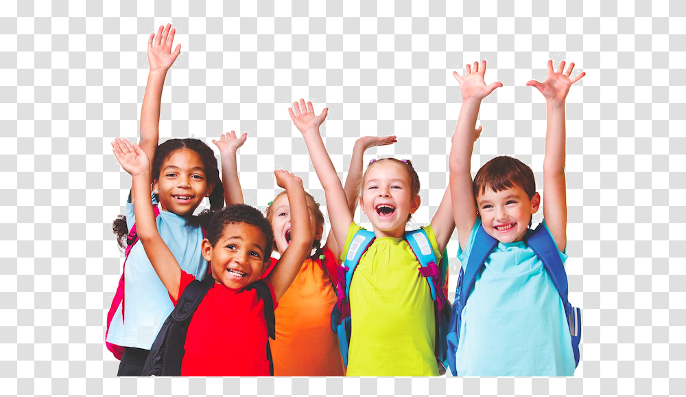 Cheering School Childs, Person, Human, People, Family Transparent Png