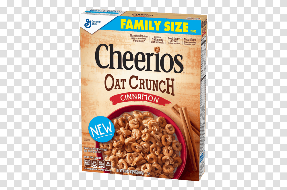 Cheerios Oat Crunch Cinnamon, Plant, Advertisement, Poster, Nut Transparent Png