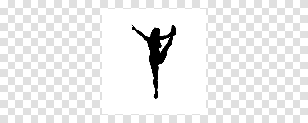 Cheerleader Silhouette, Person, Human, Dance Transparent Png