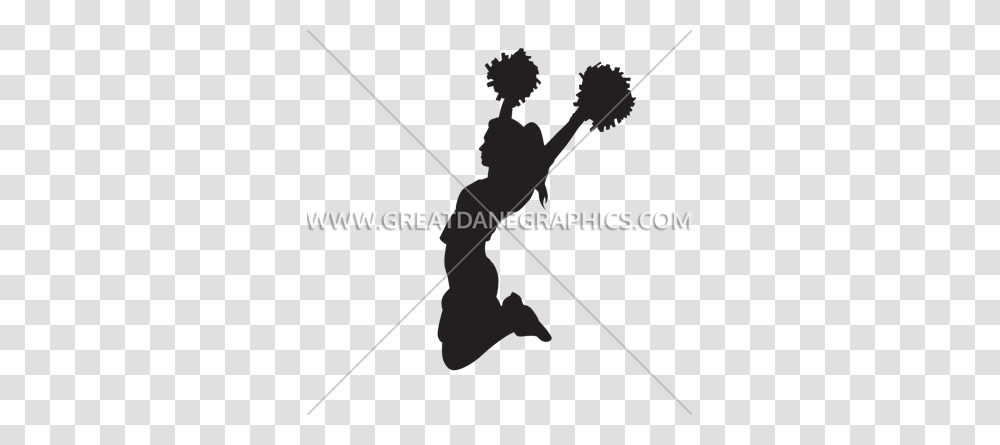 Cheerleader And Swirl Production Ready Artwork For T Shirt Printing, Bow, Arrow, Sport Transparent Png
