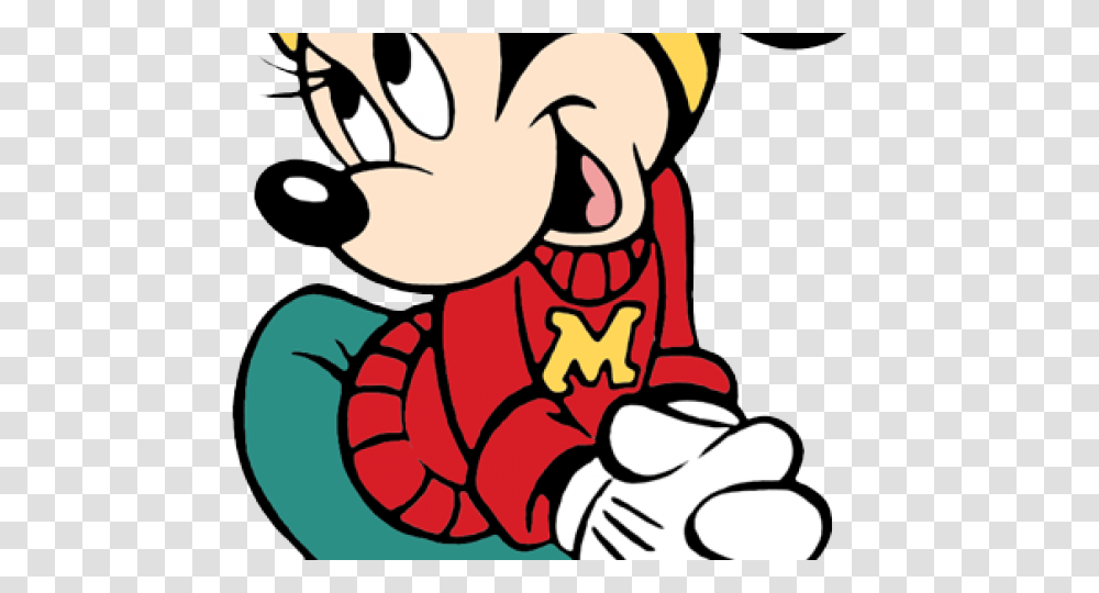 Cheerleader Clipart Minnie Mouse, Hand, Food, Animal, Sea Life Transparent Png