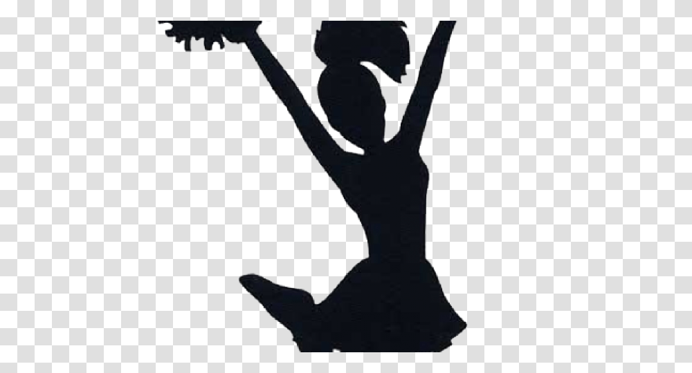 Cheerleader Clipart, Silhouette, Person, Dance Pose, Leisure Activities Transparent Png