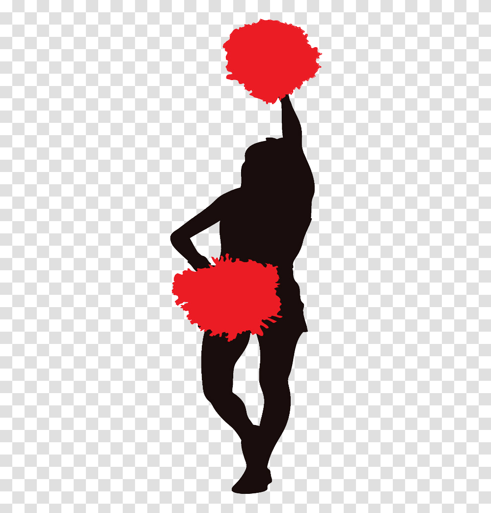 Cheerleader Red Clipart Image Illustration, Animal, Mammal, Silhouette, Wildlife Transparent Png