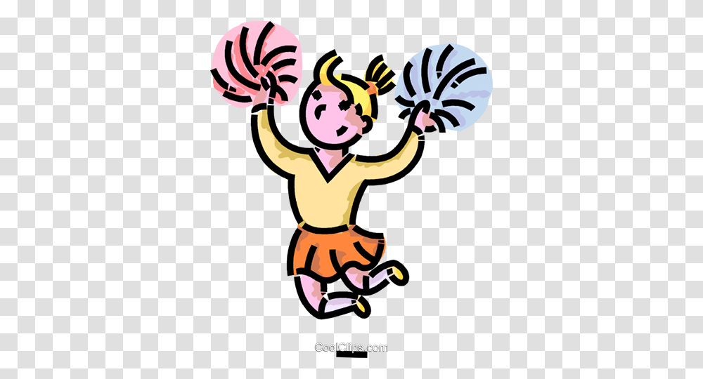 Cheerleader Royalty Free Vector Clip Art Illustration, Outdoors, Hand, Performer, Sport Transparent Png