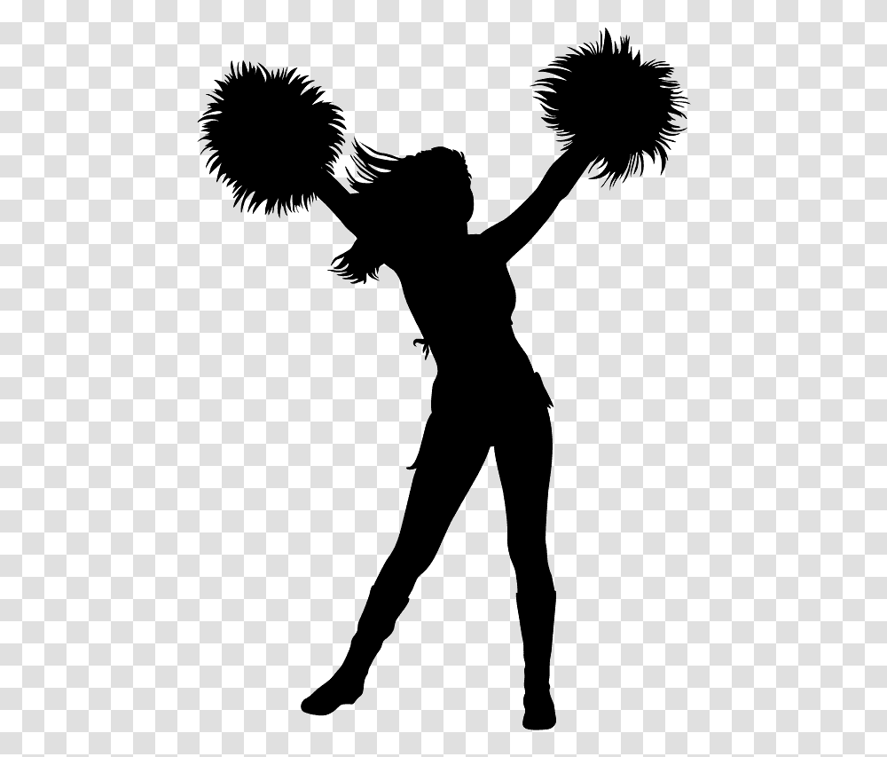 Cheerleader Silhouette, Gray, World Of Warcraft Transparent Png