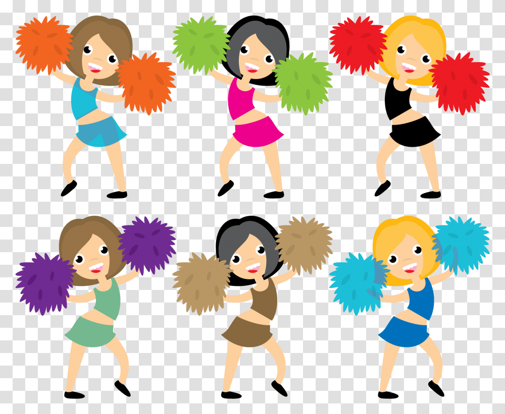 Cheerleading Cheerleader Pom Pom Euclidean Vector Cheerleading Cheerleader Pom Pom Cartoon, Hula, Toy, Costume, Elf Transparent Png