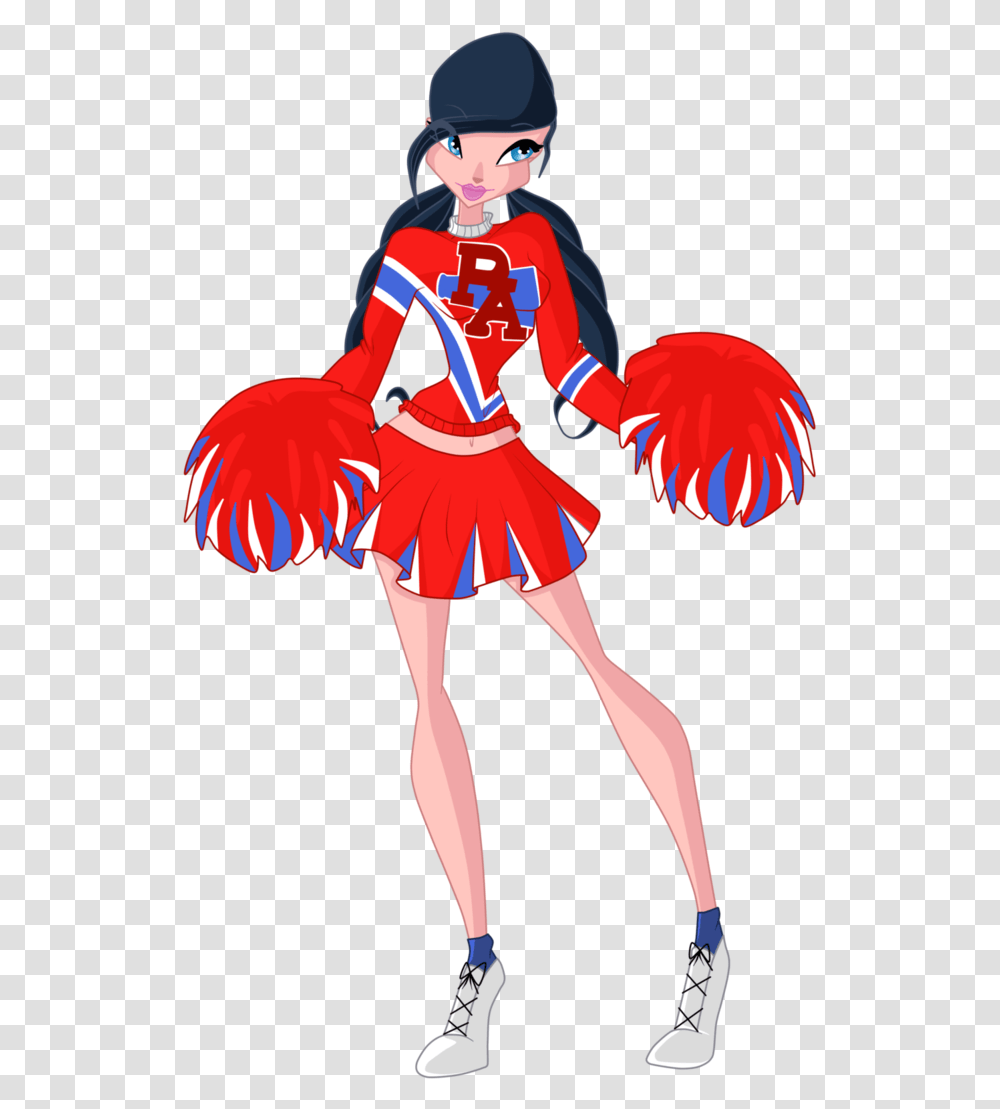 Cheerleading Clipart Base Winx Club Cheerleader, Costume, Person, Shoe Transparent Png