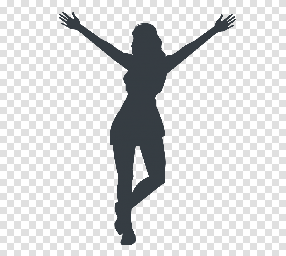 Cheerleading, Person, Dance Pose, Leisure Activities, Silhouette Transparent Png