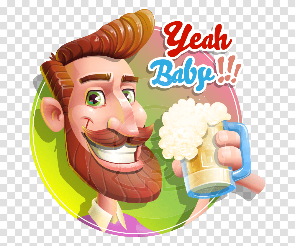 Cheers 3d Sticker Cartoon, Cream, Dessert, Food, Creme Transparent Png