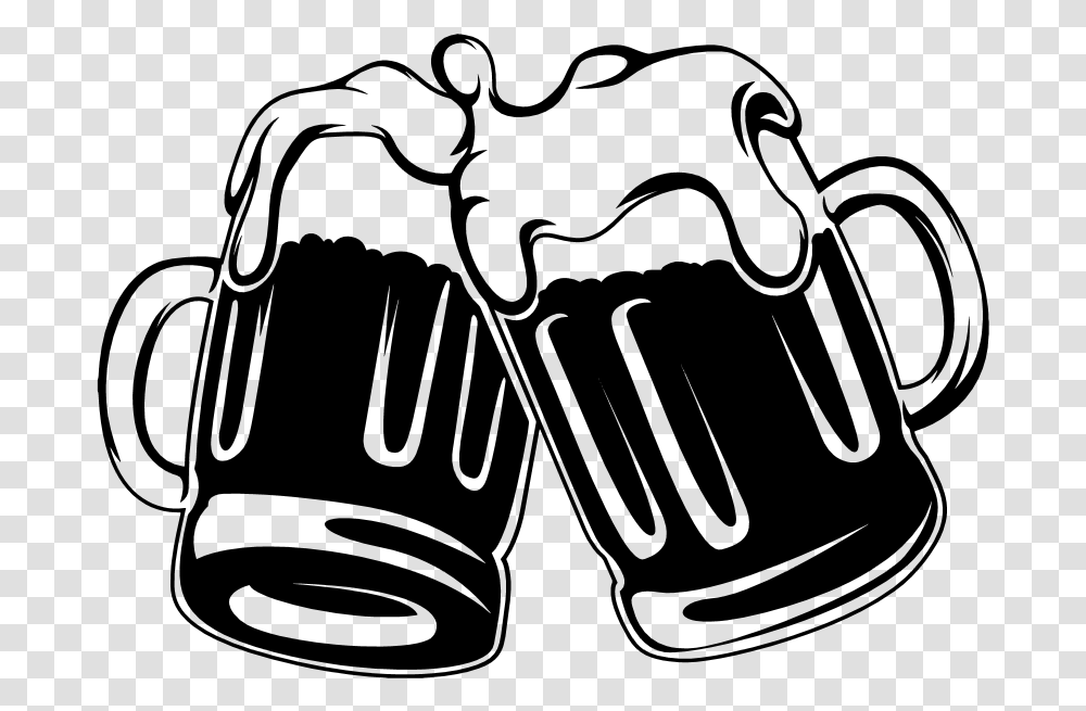 Cheers Clipart Beer Mug Clinking Beer Mugs Cheers Clipart, Gray Transparent Png