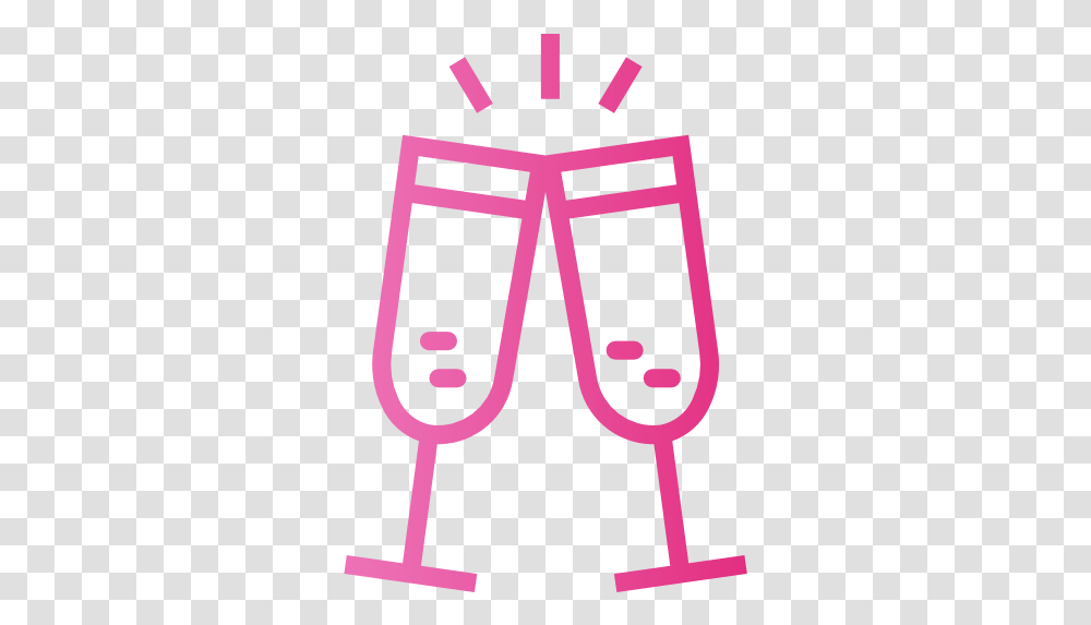 Cheers Free Food And Restaurant Icons Champaign Icon, Symbol, Clothing, Cross, Label Transparent Png