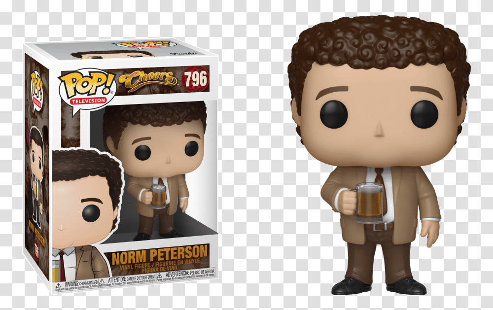 Cheers Funko Pop Norm, Doll, Toy, Robot, Figurine Transparent Png
