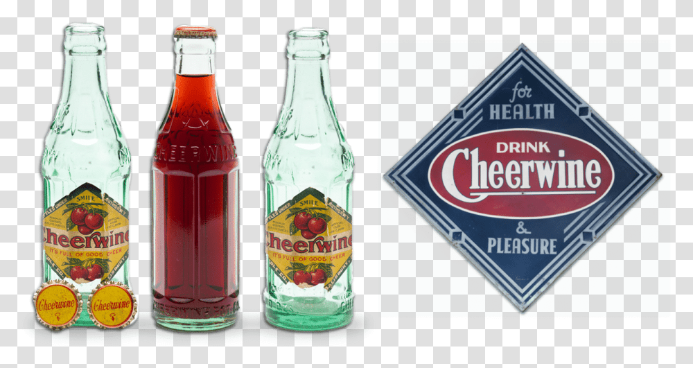 Cheerwine 1917 Bottle, Beverage, Drink, Alcohol, Soda Transparent Png