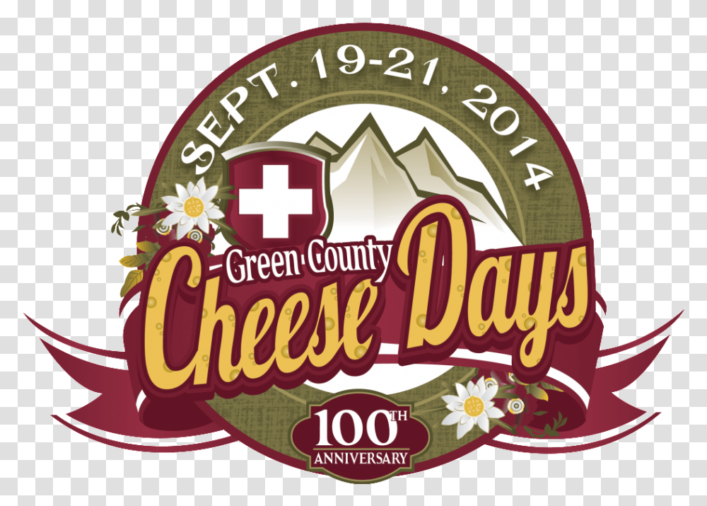 Cheese Days 100 Label, Logo, Symbol, Trademark, First Aid Transparent Png