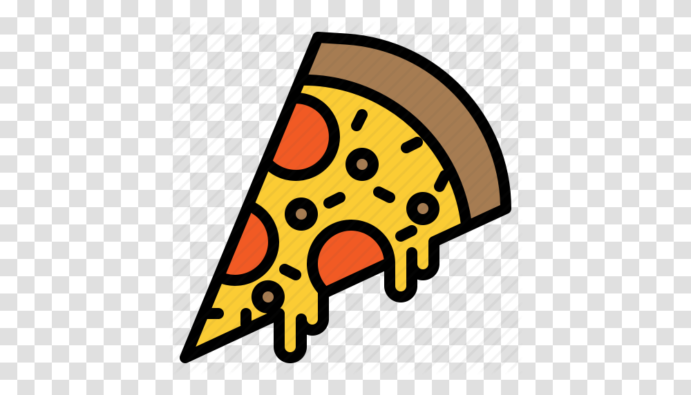 Cheese Fast Food Pizza Slice Icon, Poster, Advertisement Transparent Png
