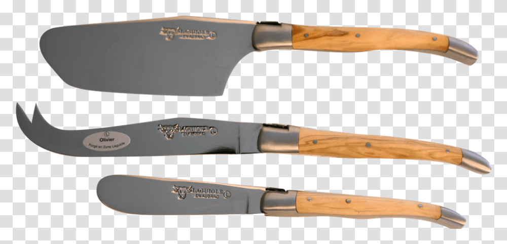 Cheese Set With Cleaver Olive Bowie Knife, Blade, Weapon, Weaponry, Tool Transparent Png