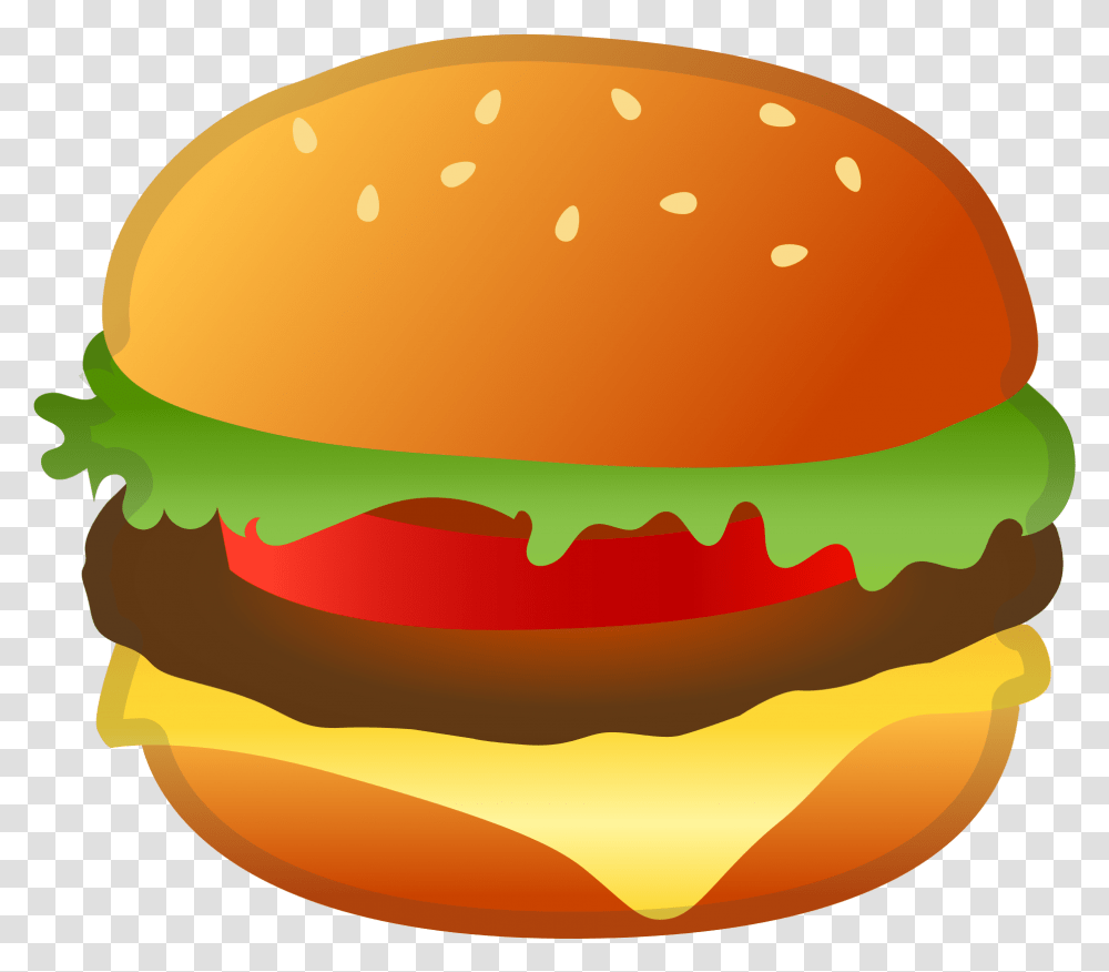 Cheeseburger Clipart Svg Burger Emoji, Food Transparent Png