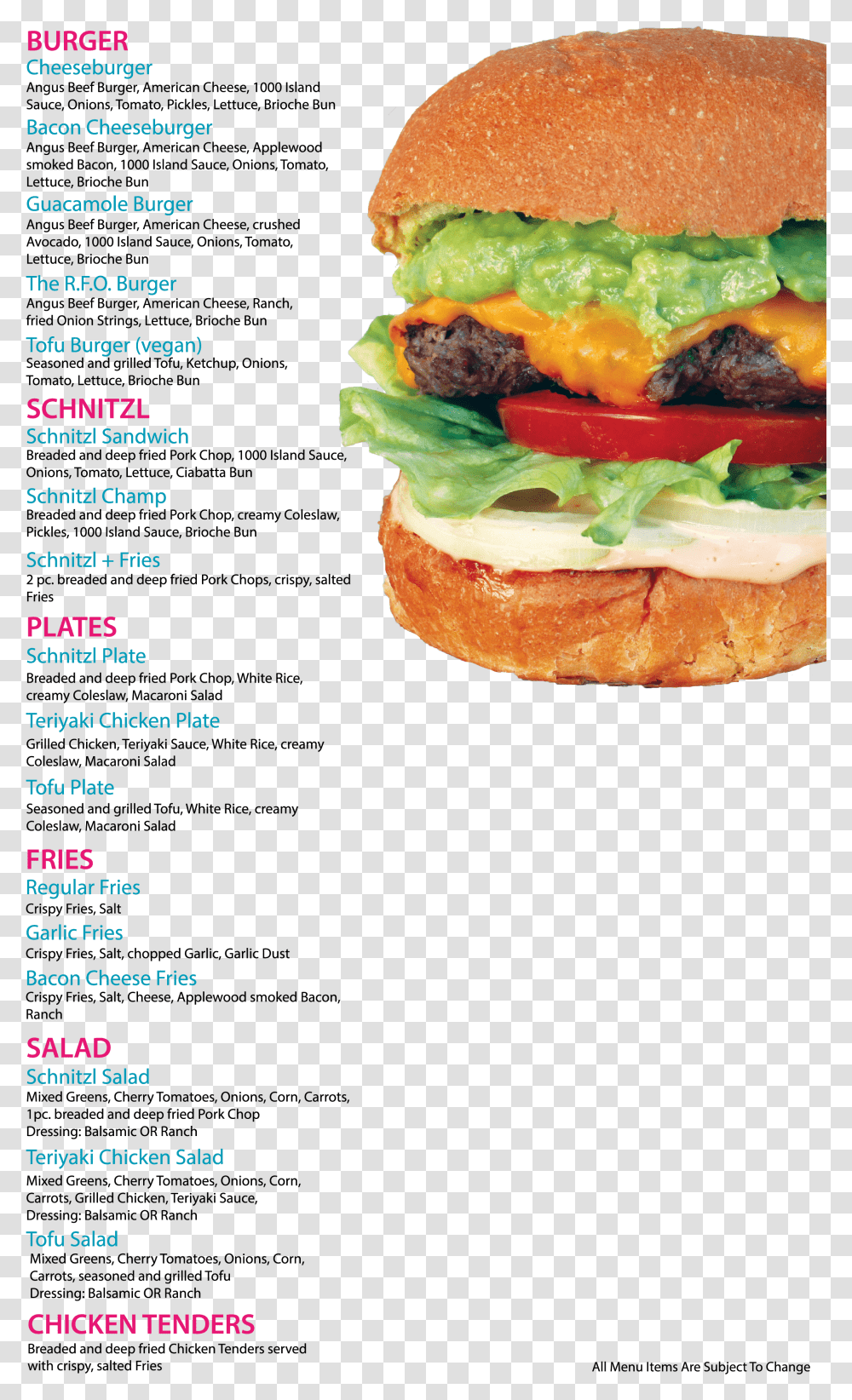 Cheeseburger, Food, Advertisement Transparent Png