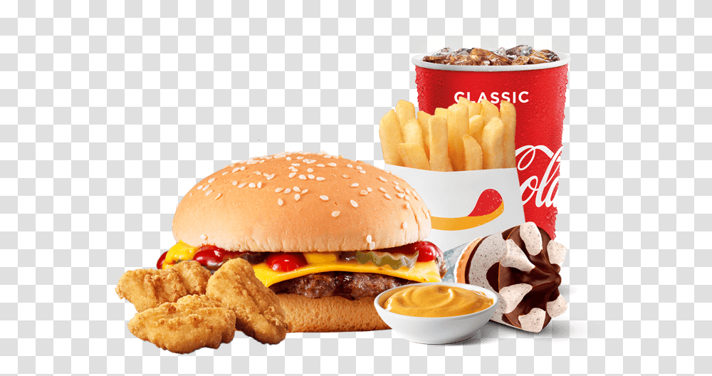 Cheeseburger Super Stunner, Food, Fries Transparent Png