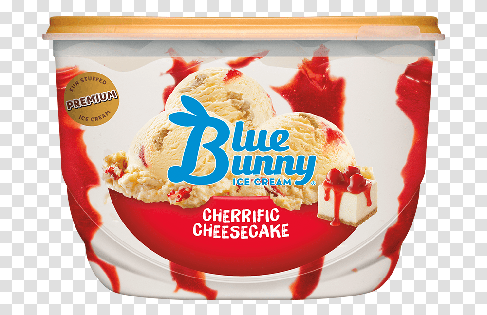 Cheesecake Blue Bunny Monster Cookie Mash Hd Strawberry Cheesecake Ice Cream Blue Bunny, Dessert, Food, Creme, Icing Transparent Png