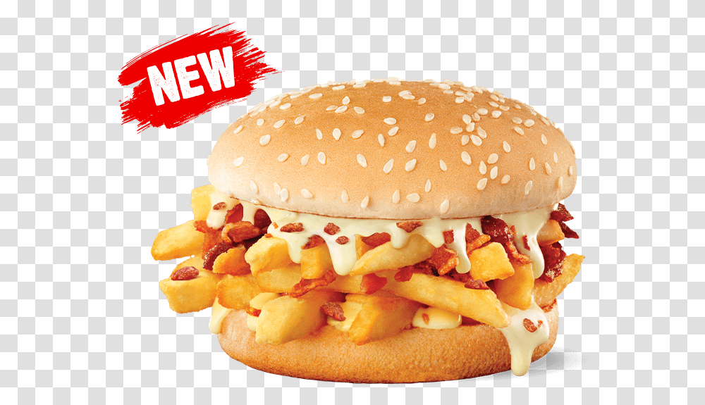 Cheesy Bacon Chip Butty, Burger, Food, Fries, Hot Dog Transparent Png