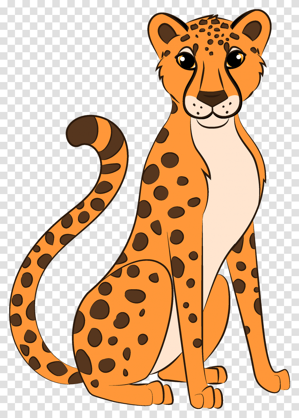 Cheetah Clipart Dot, Animal, Mammal, Wildlife, Leisure Activities Transparent Png