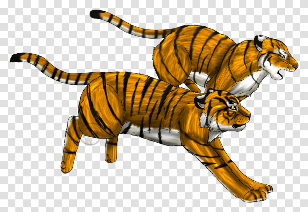 Cheetah Clipart Tiger Run Tiger Running Gif, Wildlife, Mammal, Animal, Dinosaur Transparent Png
