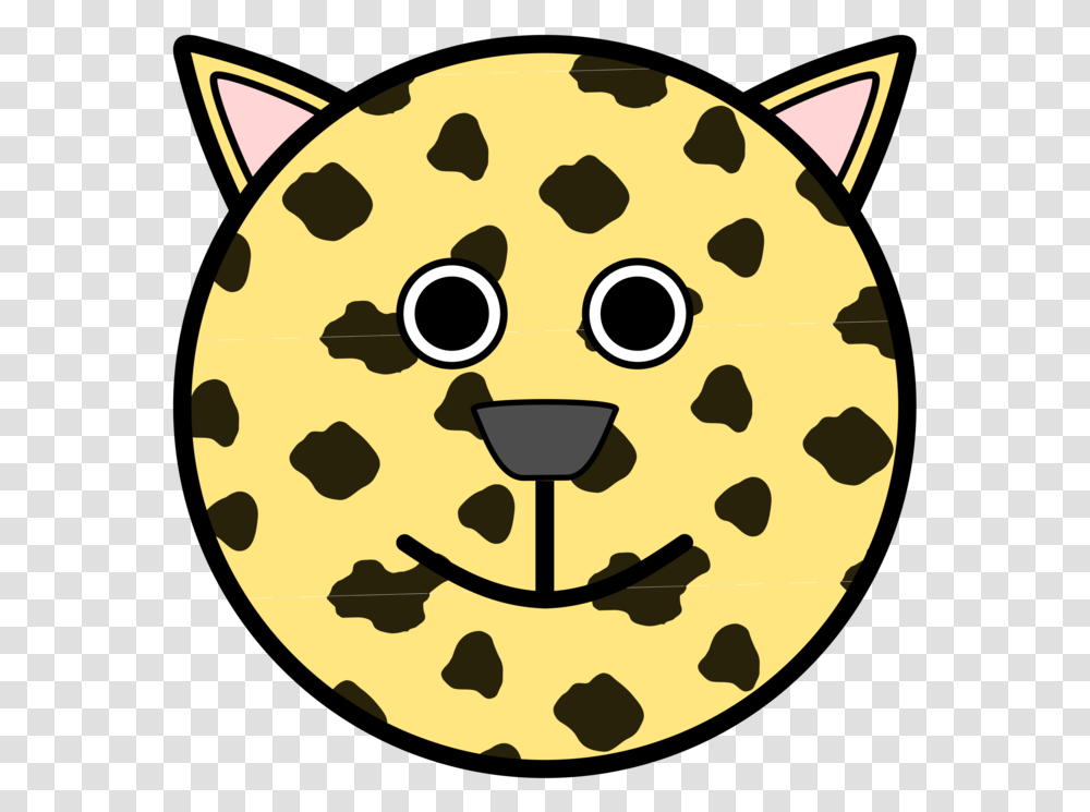 Cheetah Face Cat Faces Clipart Black And White, Cookie, Food, Biscuit, Sweets Transparent Png
