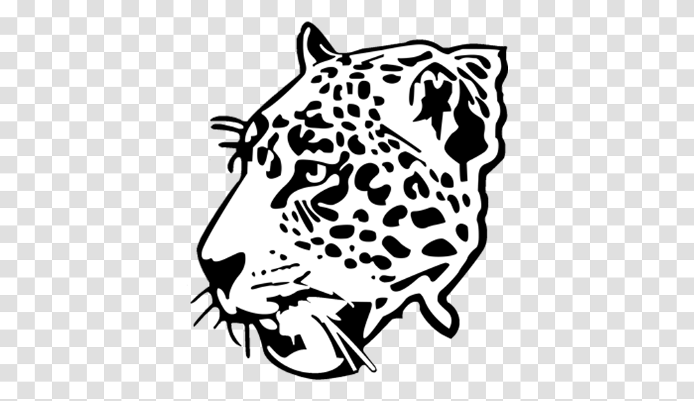 Cheetah Head Black And White, Stencil, Floral Design Transparent Png