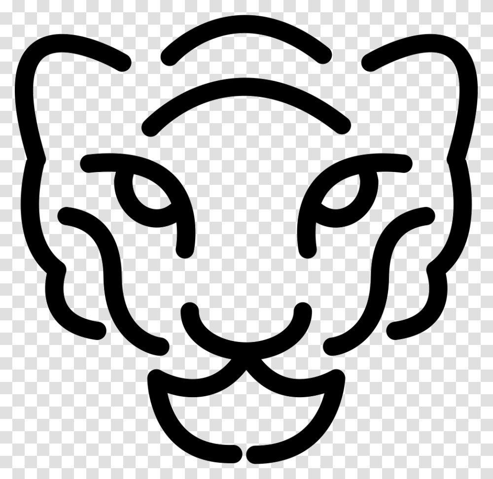 Cheetah Head Outline Icon Free Download, Stencil, Label Transparent Png