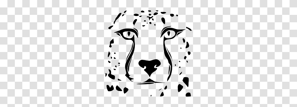 Cheetah Print Face Sticker, Stencil, Cattle, Mammal, Animal Transparent Png