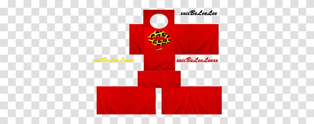 Cheetah Print Kiss Mark Red Long Sleeve Roblox Baseballs, Clothing, Flag, Symbol, Text Transparent Png