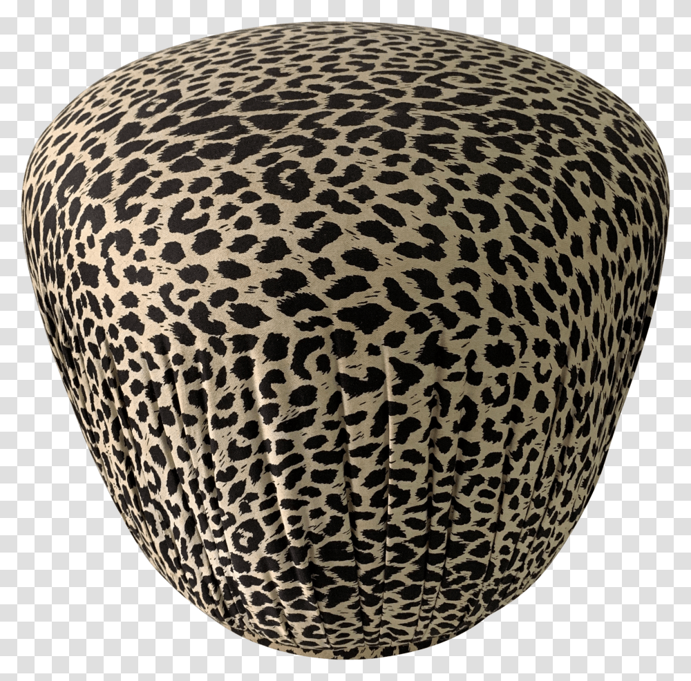 Cheetah Print Ottoman Pouf Furniture Transparent Png