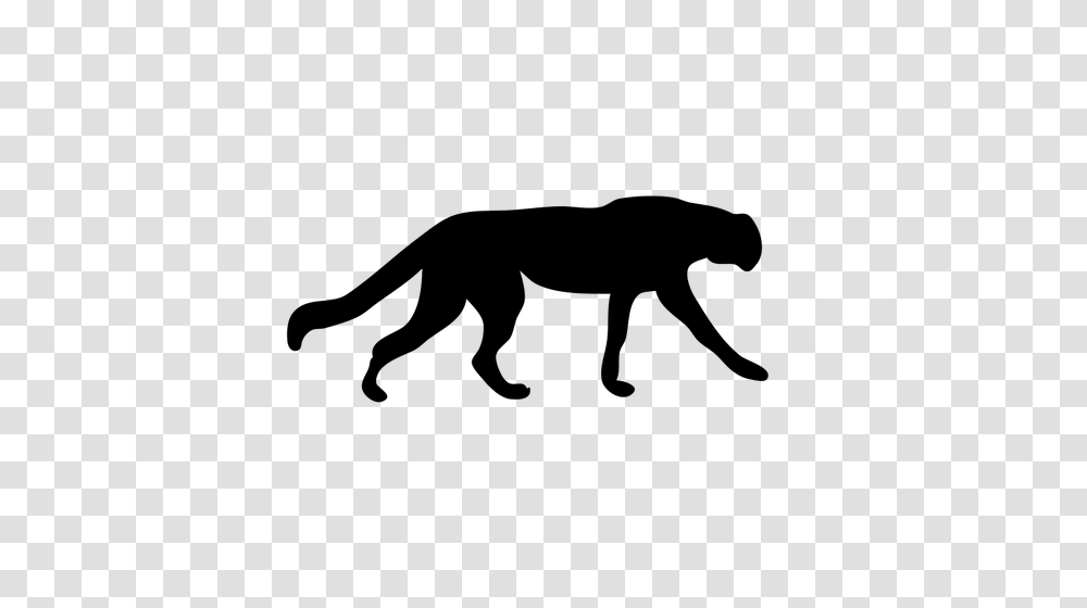 Cheetah Vector Silhouette, Gray, World Of Warcraft Transparent Png