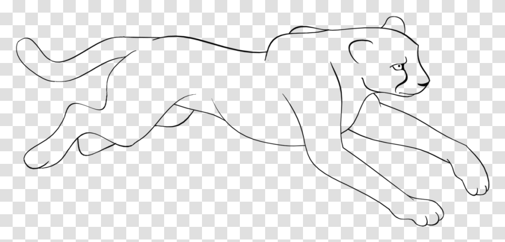 Cheetahs Drawing Easy Draw Clipart Line Art, Gray, World Of Warcraft Transparent Png