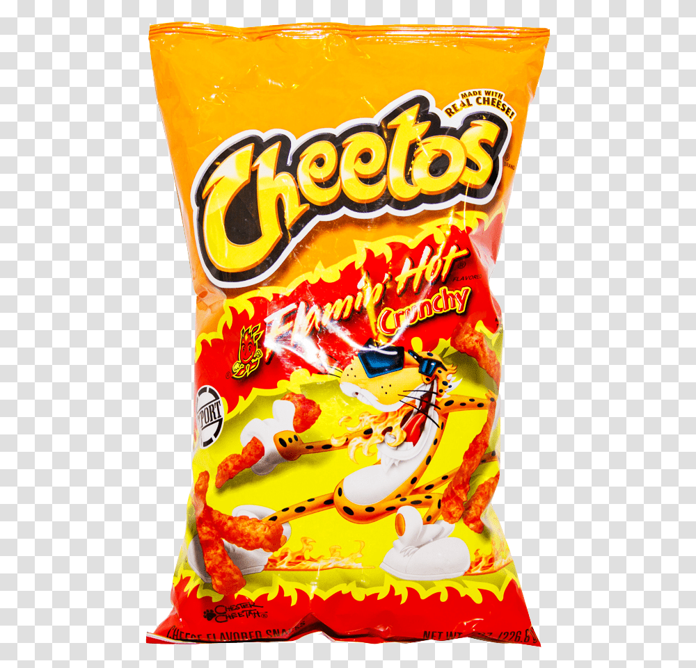 Cheetos Chips Flamin Hot Crunchy, Food, Sweets, Confectionery, Candy Transparent Png