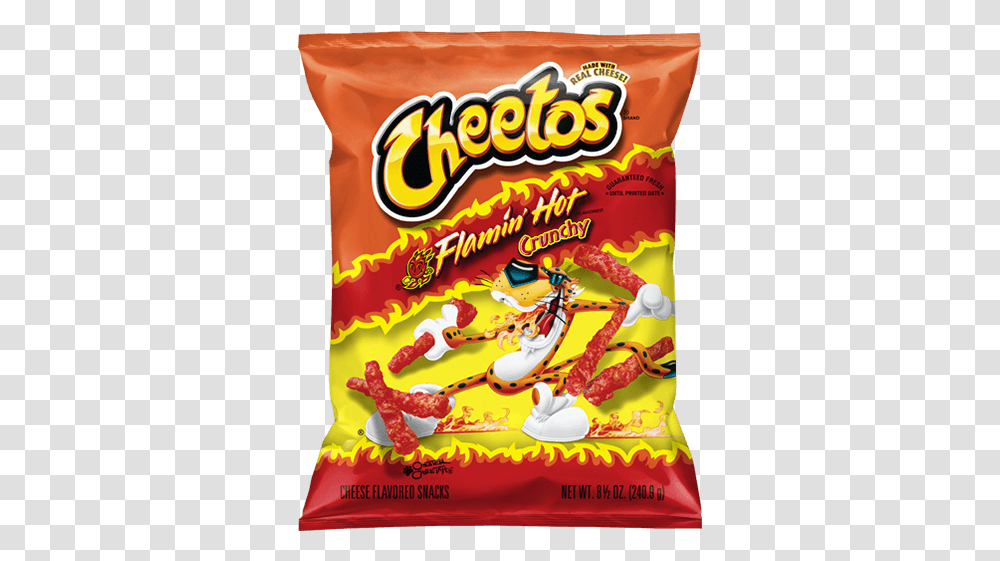 Cheetos Crunchy Flamin Hot Cheese Flaming Hot Cheetos, Sweets, Food, Confectionery, Candy Transparent Png